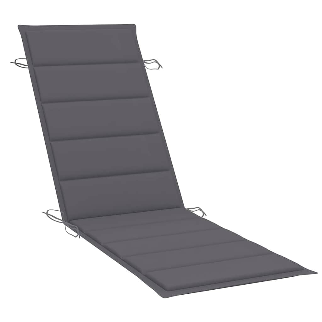 Minimalist Garden Sun Lounger with Cushion Relaxing Seating Summer