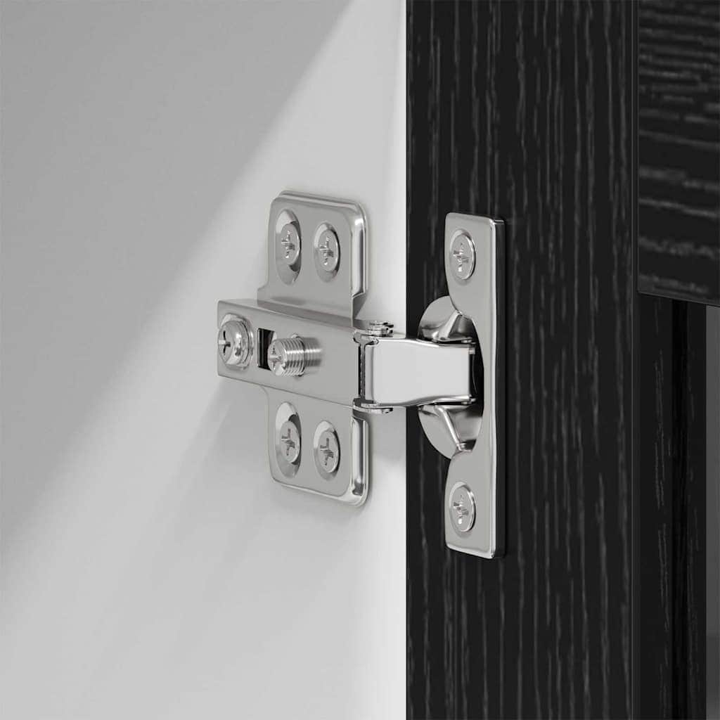 Minimalist Hanging Cabinet Riga Black Oak Engineered Wood