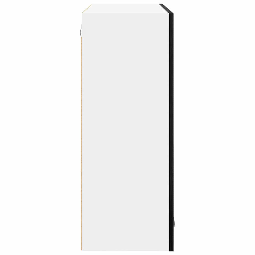 Minimalist Hanging Cabinet Riga Black Oak Engineered Wood