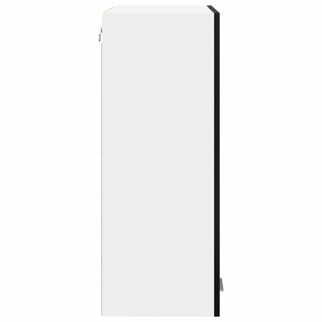 Minimalist Hanging Cabinet Riga Black Oak Engineered Wood - Soft