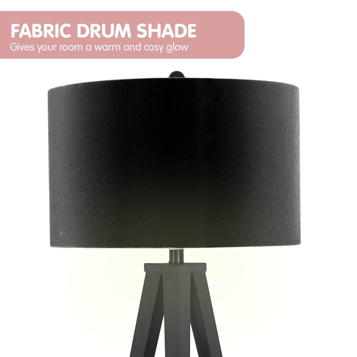 Minimalist Modern Tripod Floor Lamp Black | Black colour