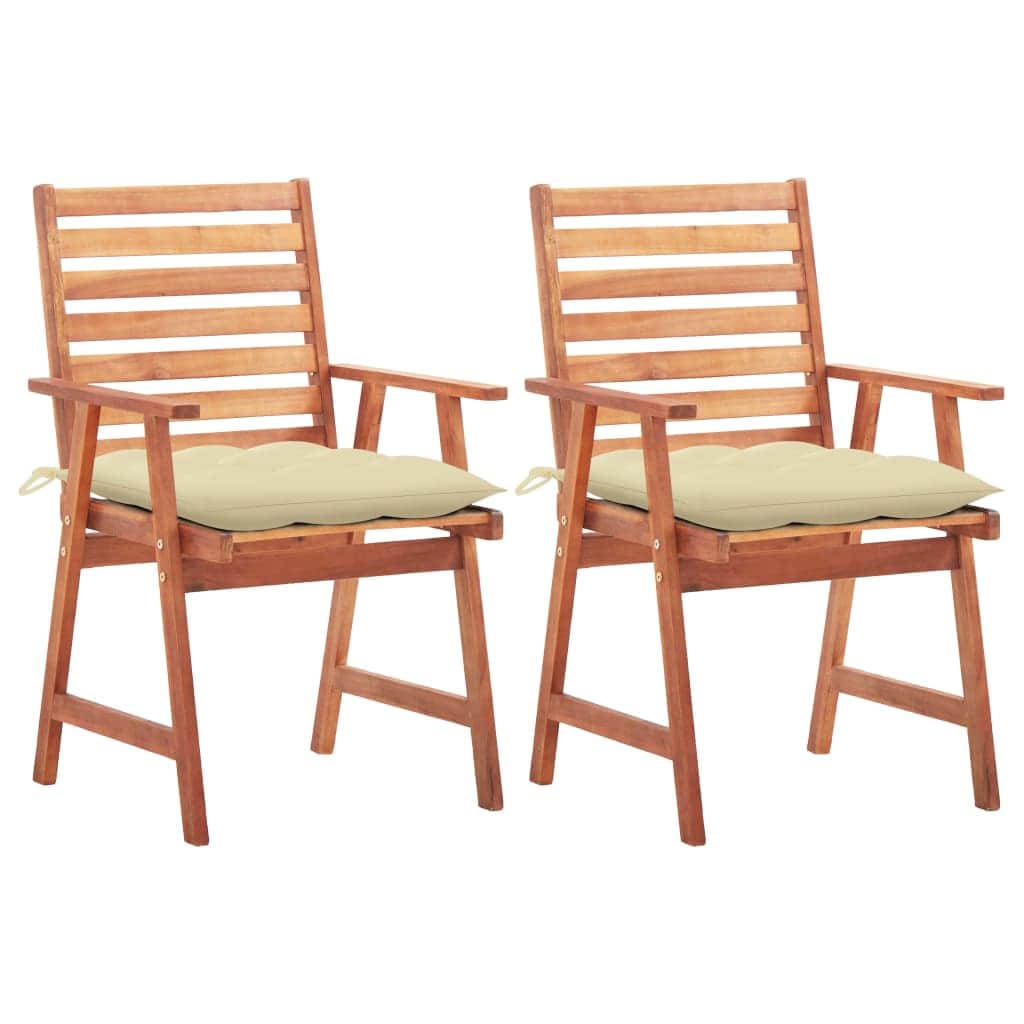 Minimalist Outdoor Dining Chairs 2 pcs Daily Living Essential Patio Relax