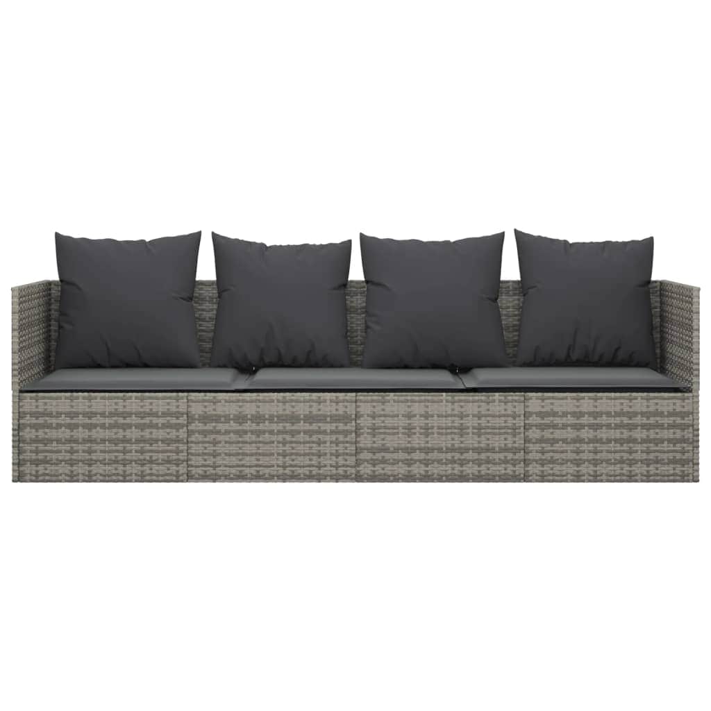 Minimalist Outdoor Lounge Bed with Cushions Relaxing Seating Essentials