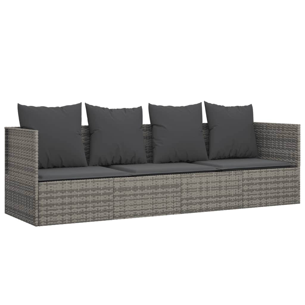 Minimalist Outdoor Lounge Bed with Cushions Relaxing Seating Essentials