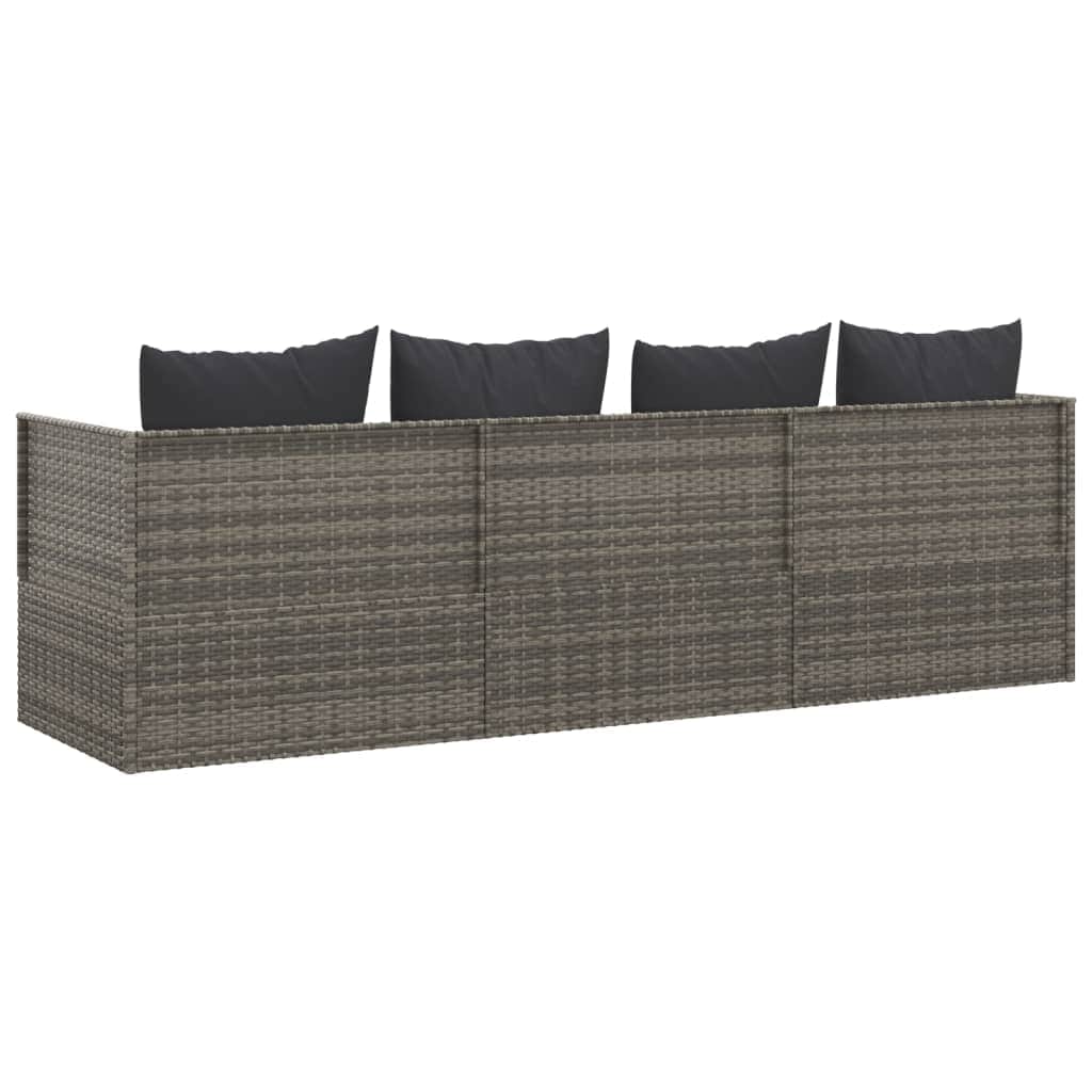 Minimalist Outdoor Lounge Bed with Cushions Relaxing Seating Essentials
