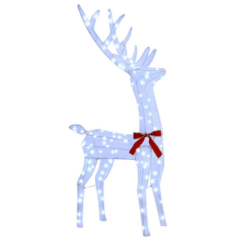 Minimalist Reindeer Family 3 pcs Cold white Fabric - Durable