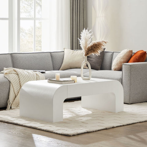 Minimalist Rhett Curve Coffee Table for Modern Aesthetics