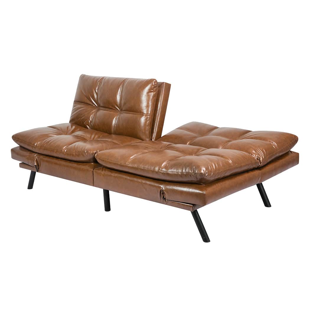 Minimalist Sofa Bed Futon Recliner Lounge  Sleek Modern Look
