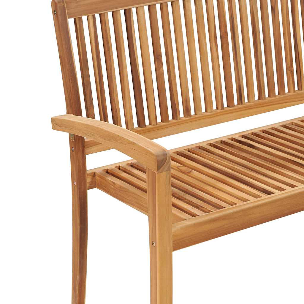 Minimalist Stacking Garden Bench with Cushion Lounge Area Modern Living