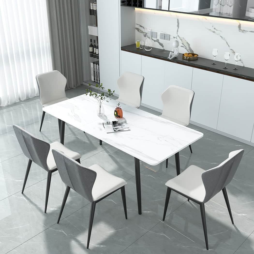 Minimalist Steel Dining Table 4-6 Seater 150cm  Premium Quality Build