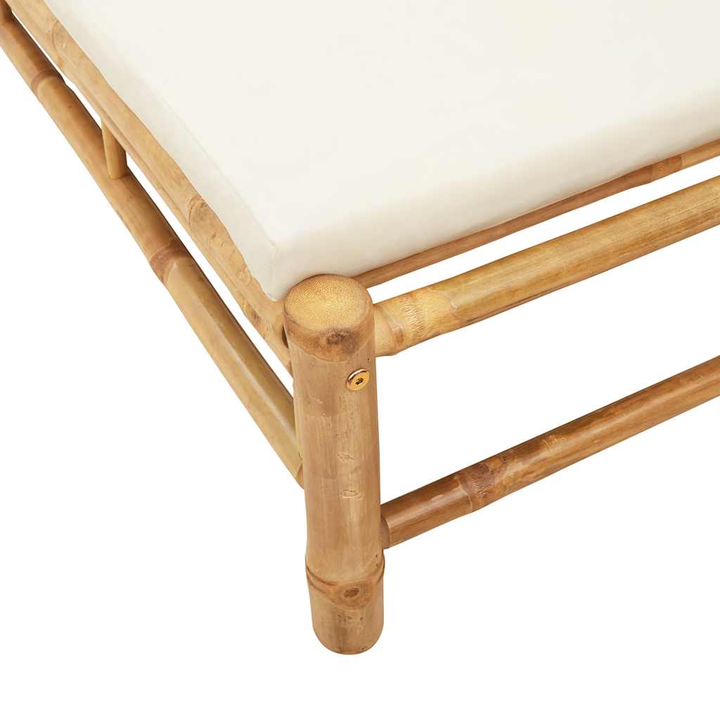 Minimalist Sun Lounger with Cushions 55x199x30 Daily Living Essential Summer