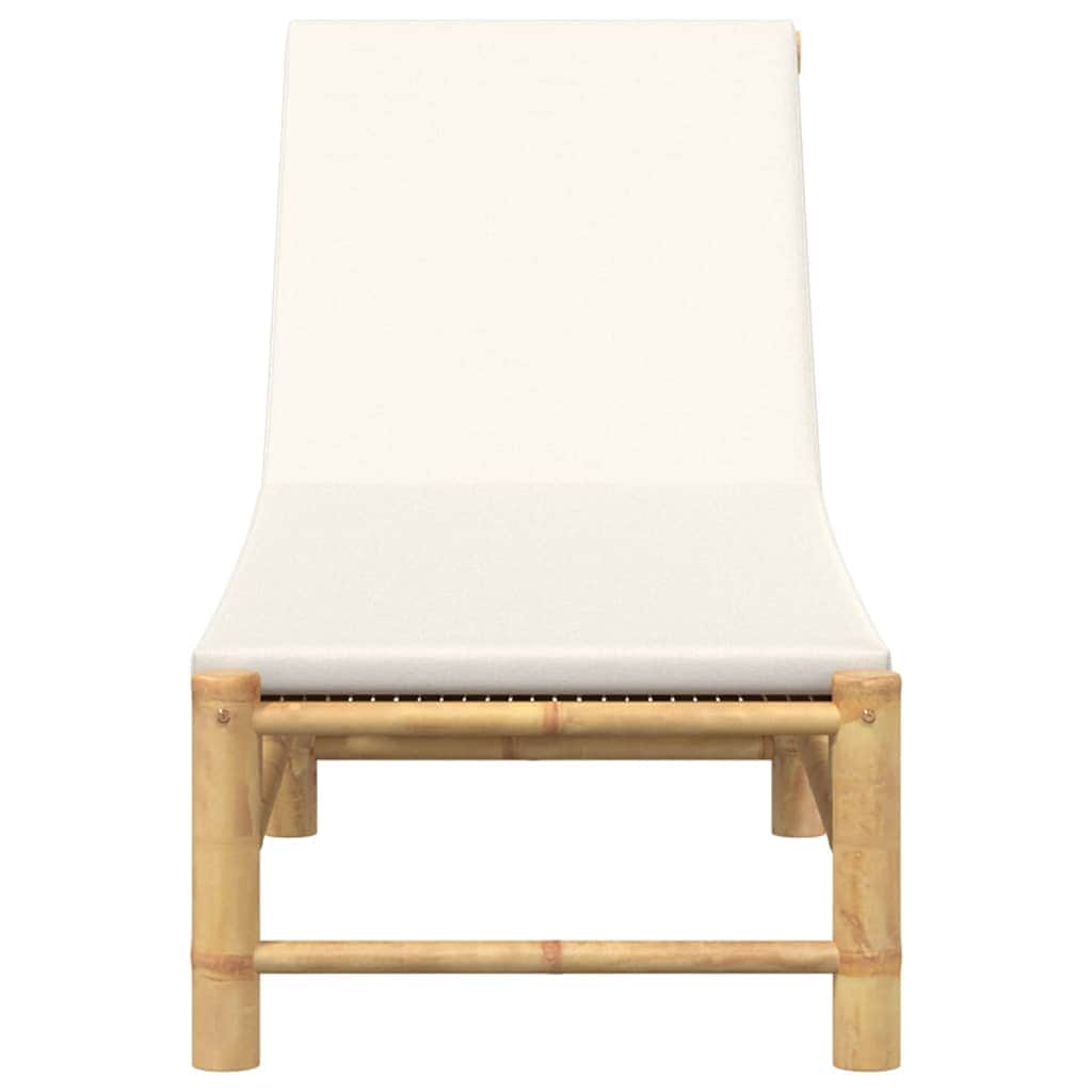 Minimalist Sun Lounger with Cushions 55x199x30 Daily Living Essential Summer