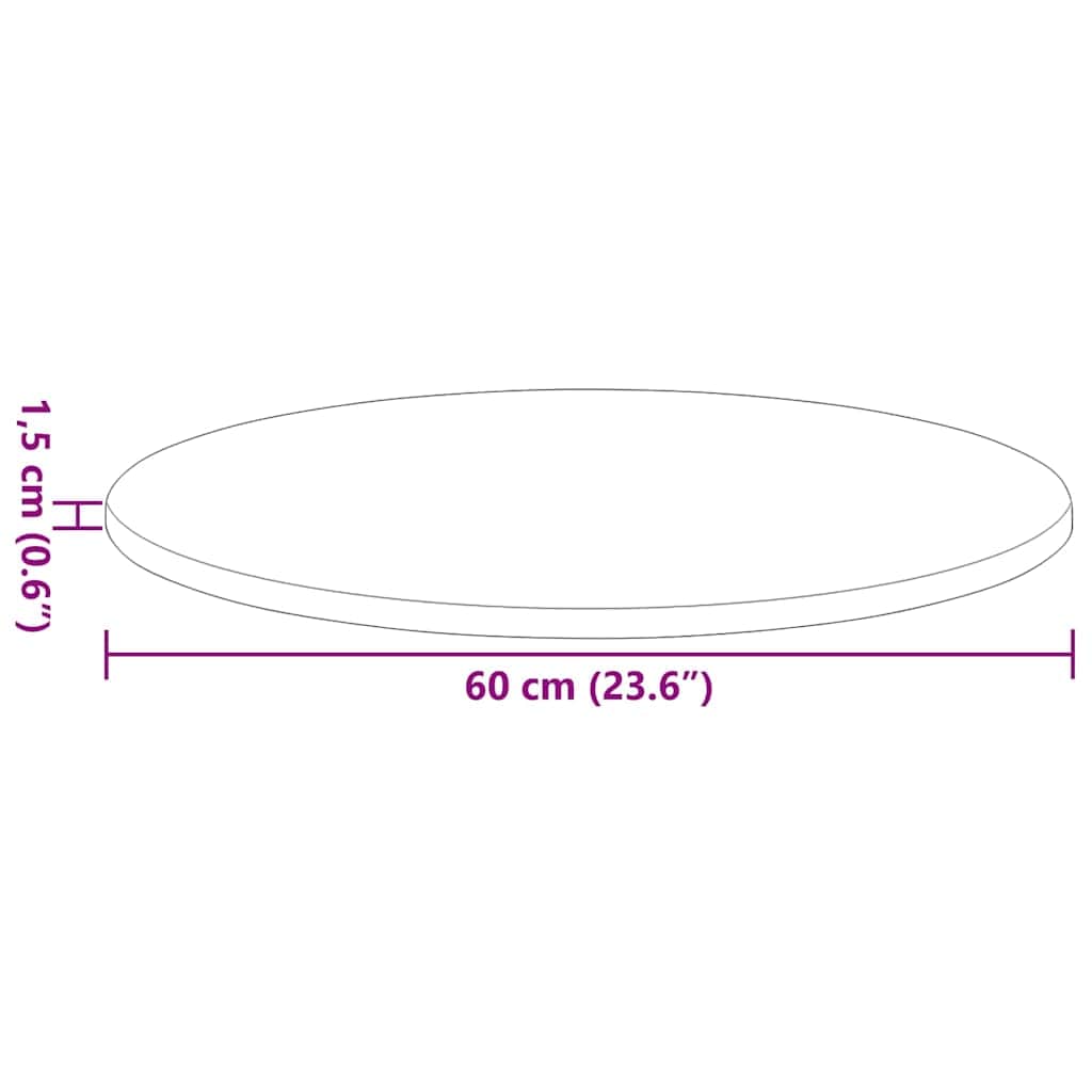 Minimalist Table Top Sonoma oak 1 Engineered wood - Designer Finish