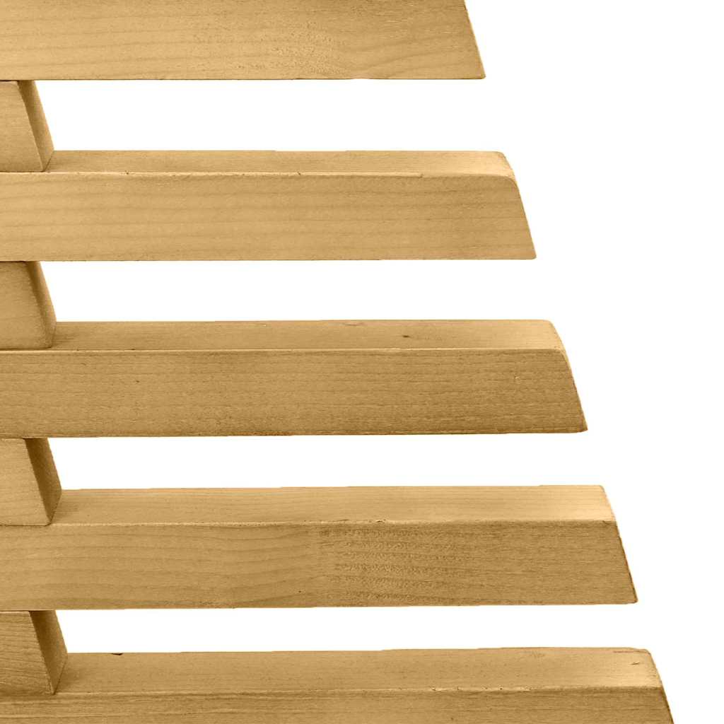 Minimalist Wooden Christmas Tree with Stand Brown 150cm Solid pine wood