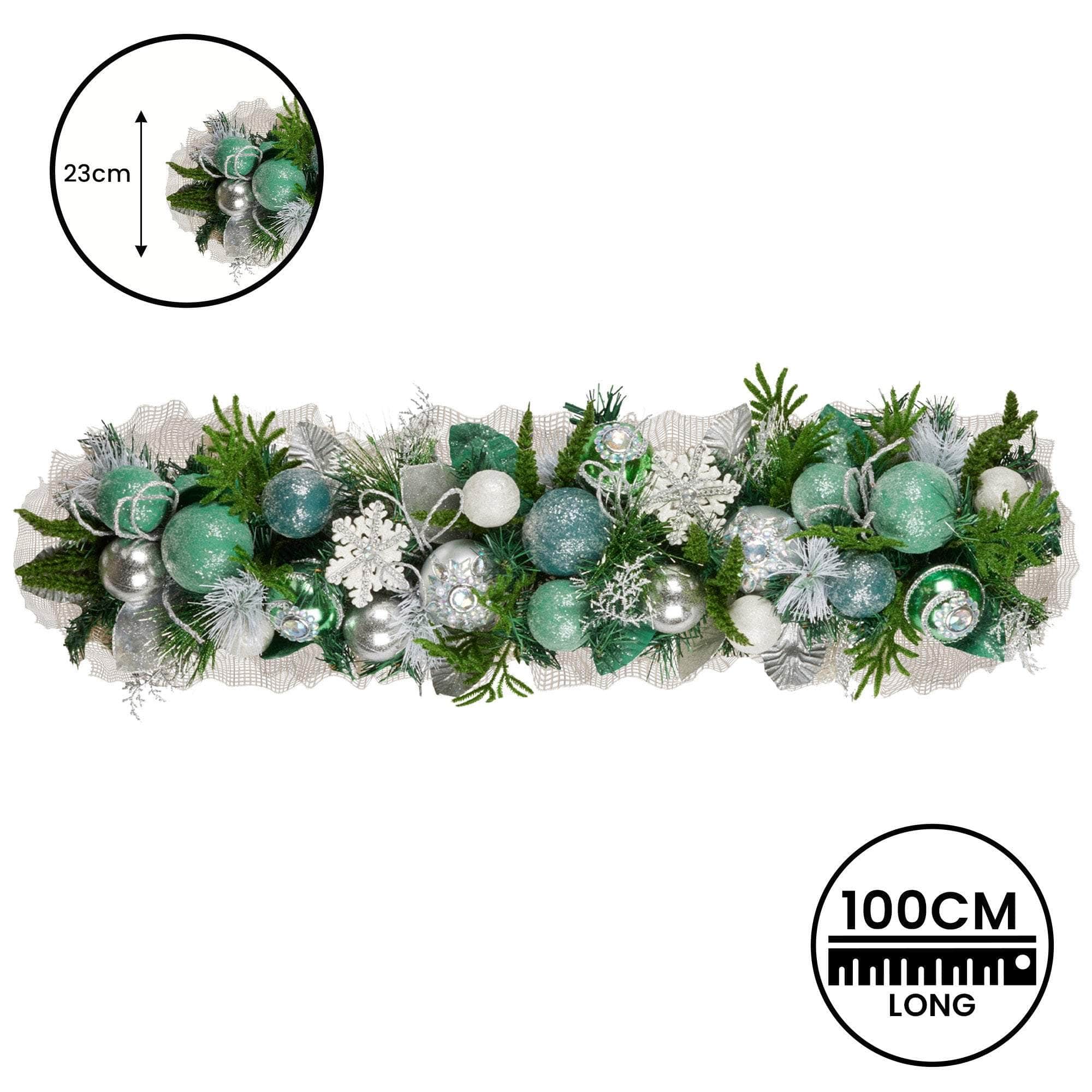 Mint Luxe Christmas Garland - 100cm | dsd
