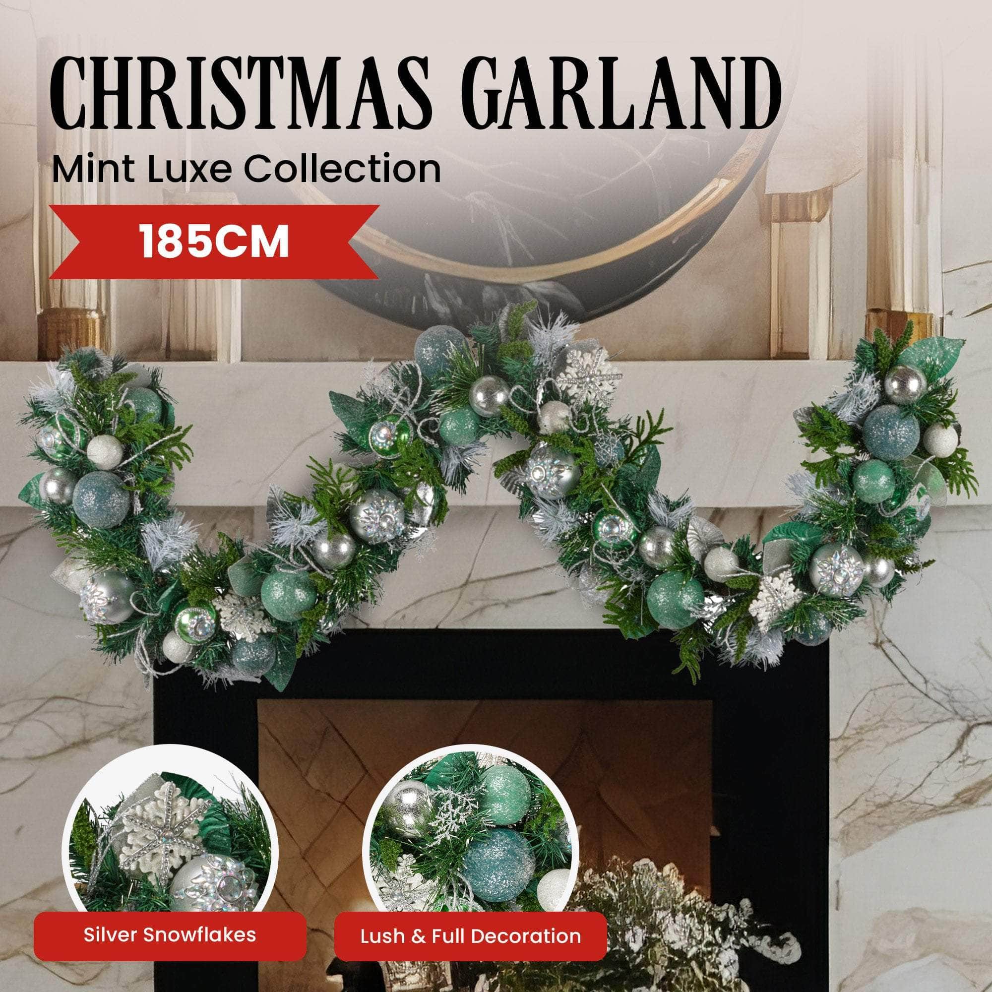 dsd - Mint Luxe Christmas Garland - 185cm