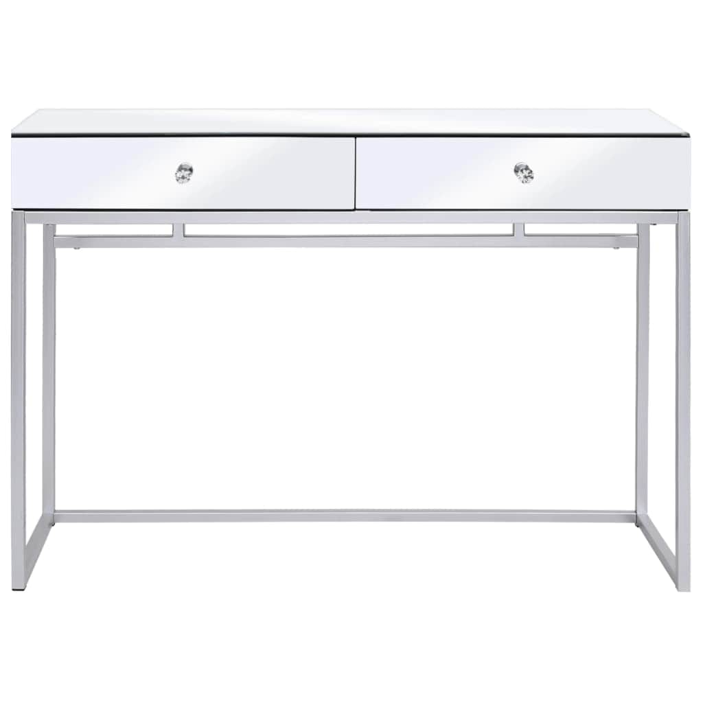 Mirrored Console Table Steel and Glass