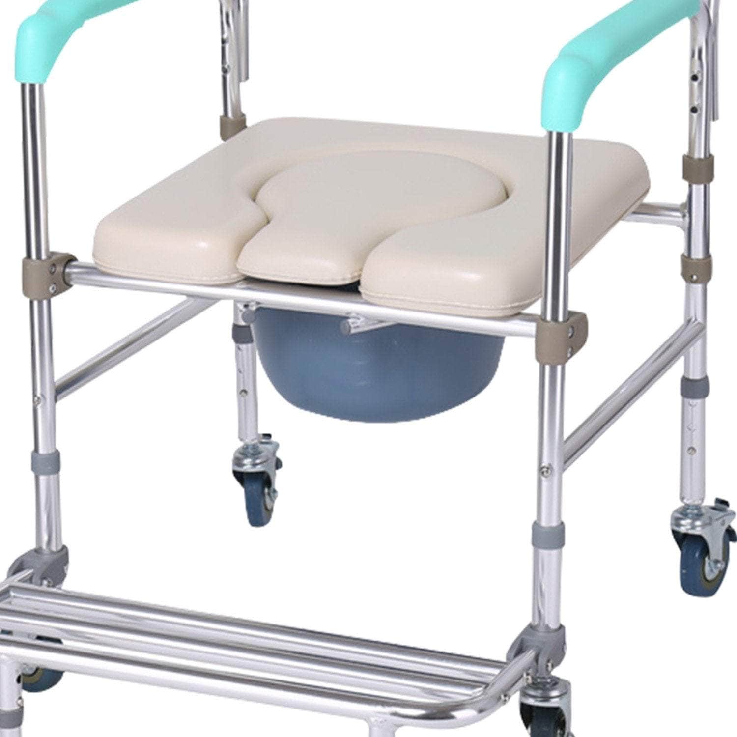 Mobile Commode Chair with Castors