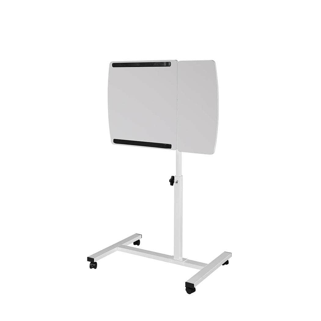 Mobile Laptop Desk Adjustable White