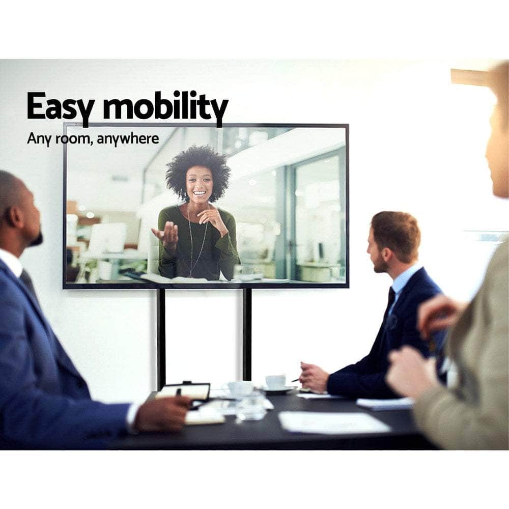 Mobile Tv Stand (32"-65") Mount Bracket Portable Trolley Cart