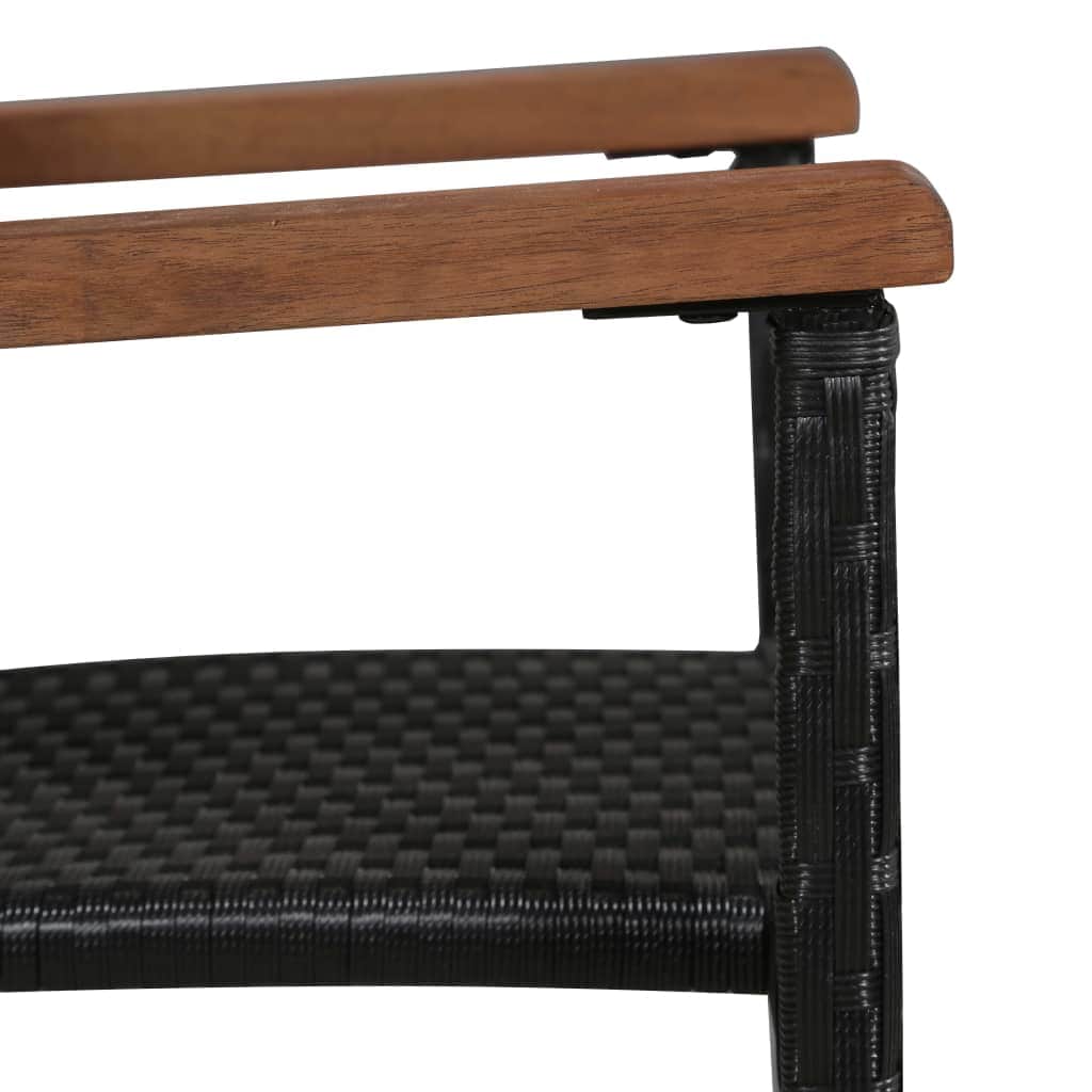 Modern 3 Piece Garden Dining Set Relaxing Seating Garden Leisure