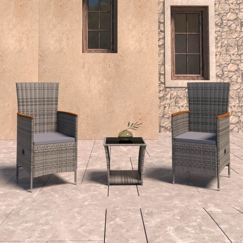 Modern 3 Piece Garden Lounge Set Daily Living Essential Garden Leisure