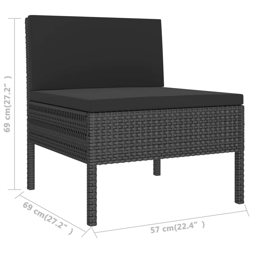 Modern 3 Piece Garden Lounge Set Garden Gathering Urban Style