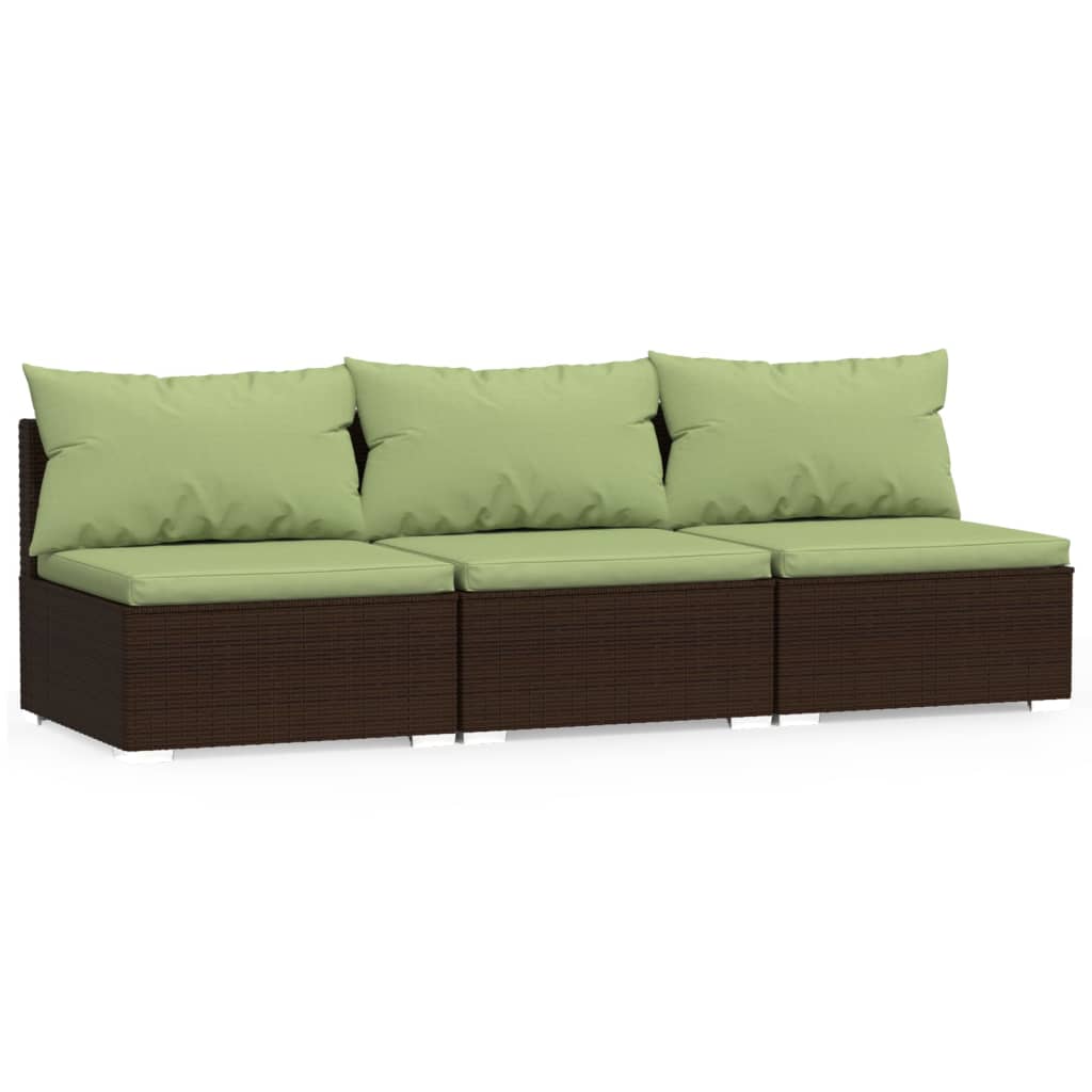 Modern 3 Seater Sofa with Cushions Outdoor Retreat Home Comfort
