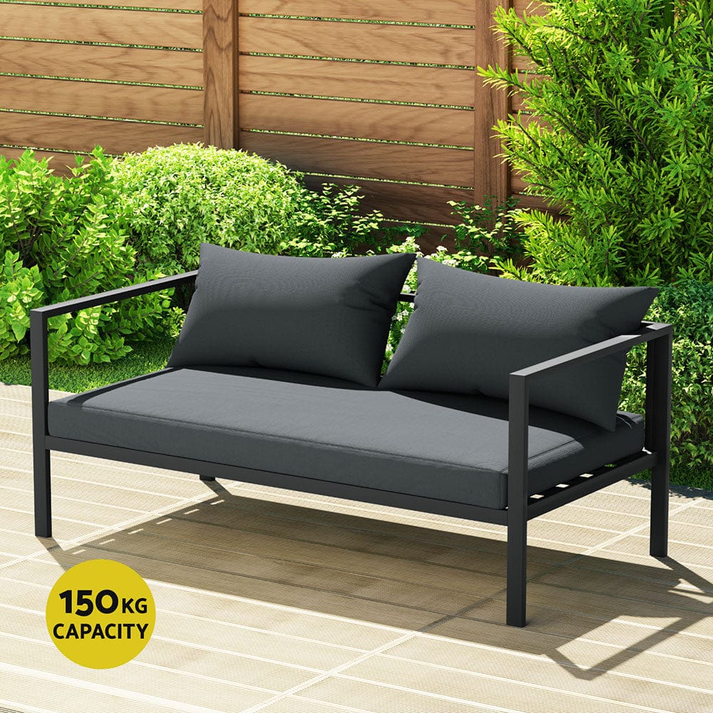 Modern 4-Seater Aluminum Outdoor Sofa Set with Outdoor Sofas & Lounge Sets - photo 8