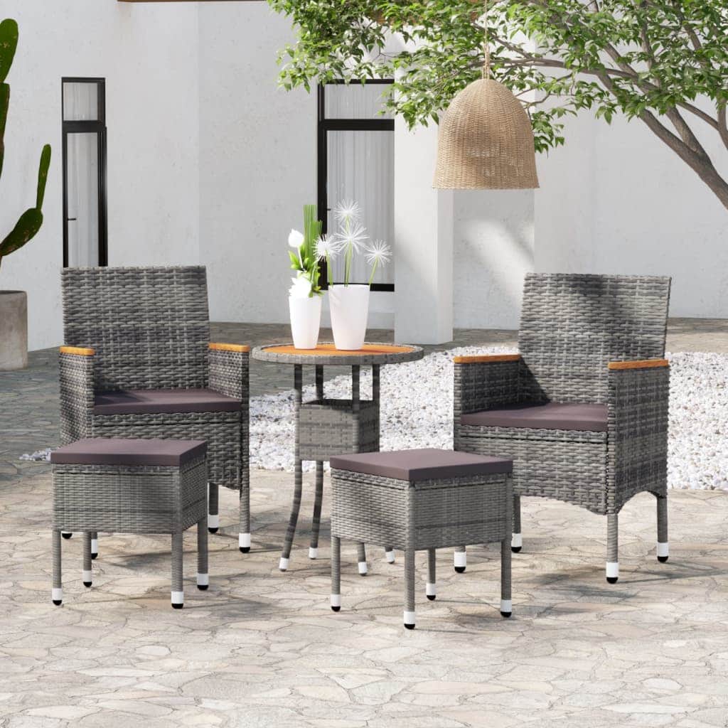Modern 5 Piece Garden Lounge Set Home Decor Accent Outdoor Living