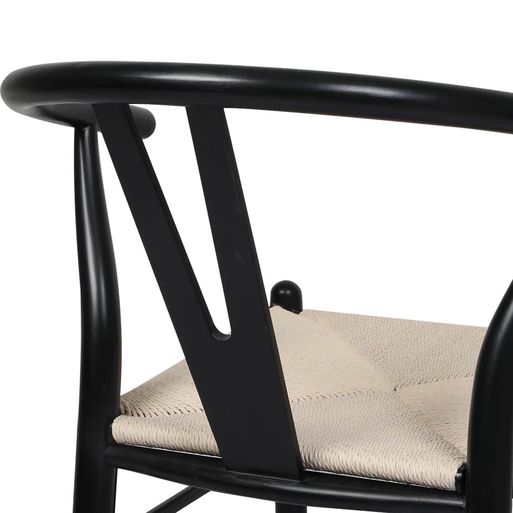 Modern 8x Dining Chairs Wooden Hans Black  Durable Frame Classic