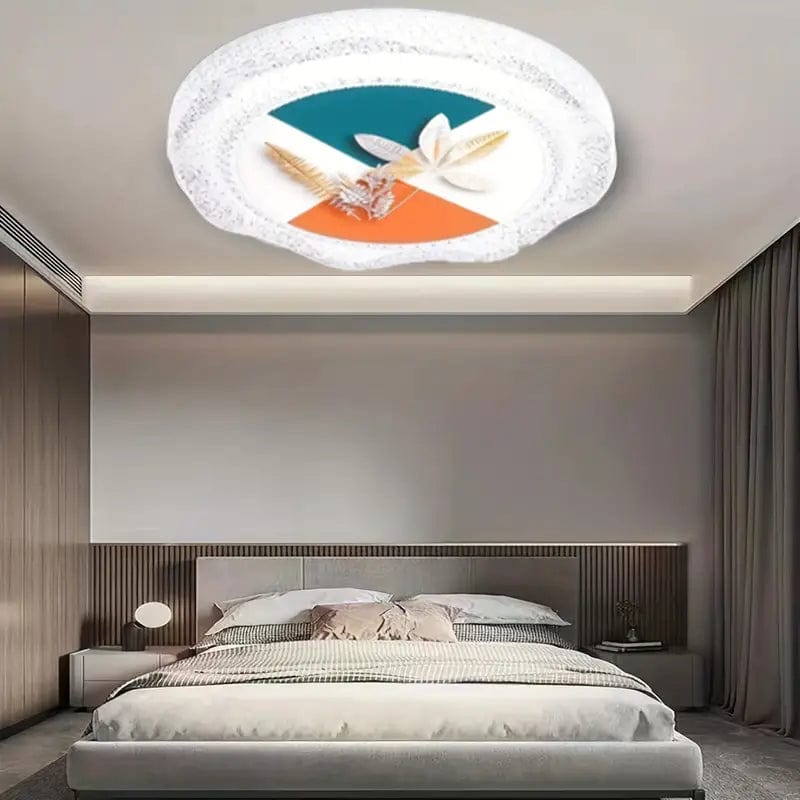 Modern Acrylic Ceiling Light - 3-Color LED for Living, Dining, and Bedroom