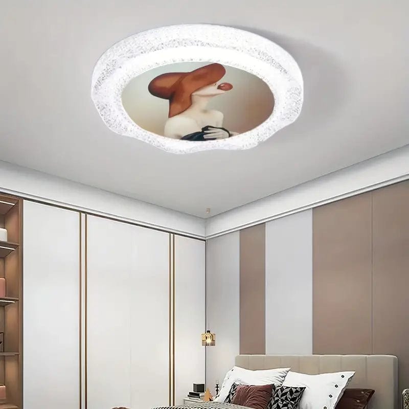 Modern Acrylic Ceiling Light - 3-Color LED for Living, Dining, and Bedroom
