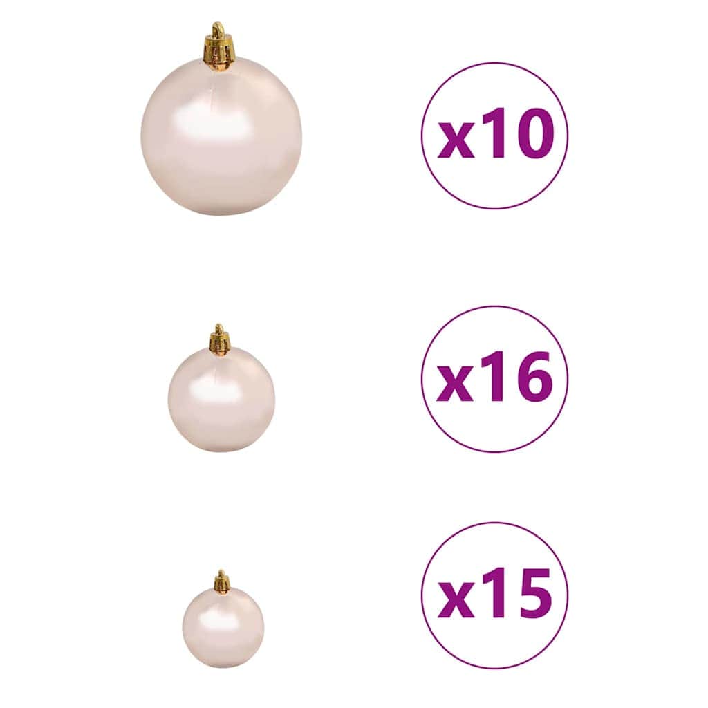 Modern Artificial Christmas Tree with Stand Green 180cm PVC and Steel