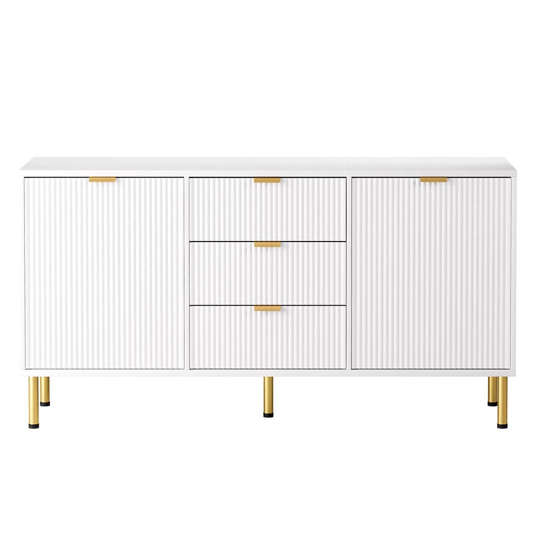 Modern Buffet Sideboard  Wood Finish Classic Durable Compact
