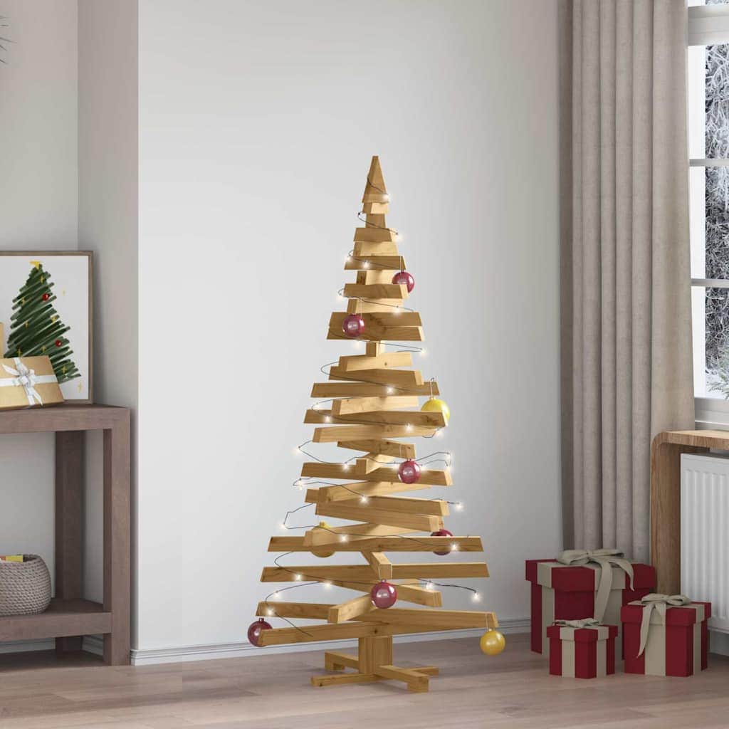 Modern Christmas Trees with Stand Brown 150cm Solid pine wood - Durable