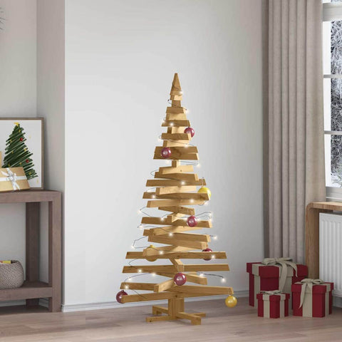 Modern Christmas Trees with Stand Brown 150cm Solid pine wood - Durable
