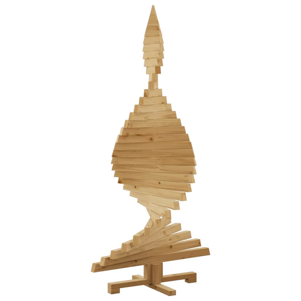 Modern Christmas Trees with Stand Brown 150cm Solid pine wood - Durable