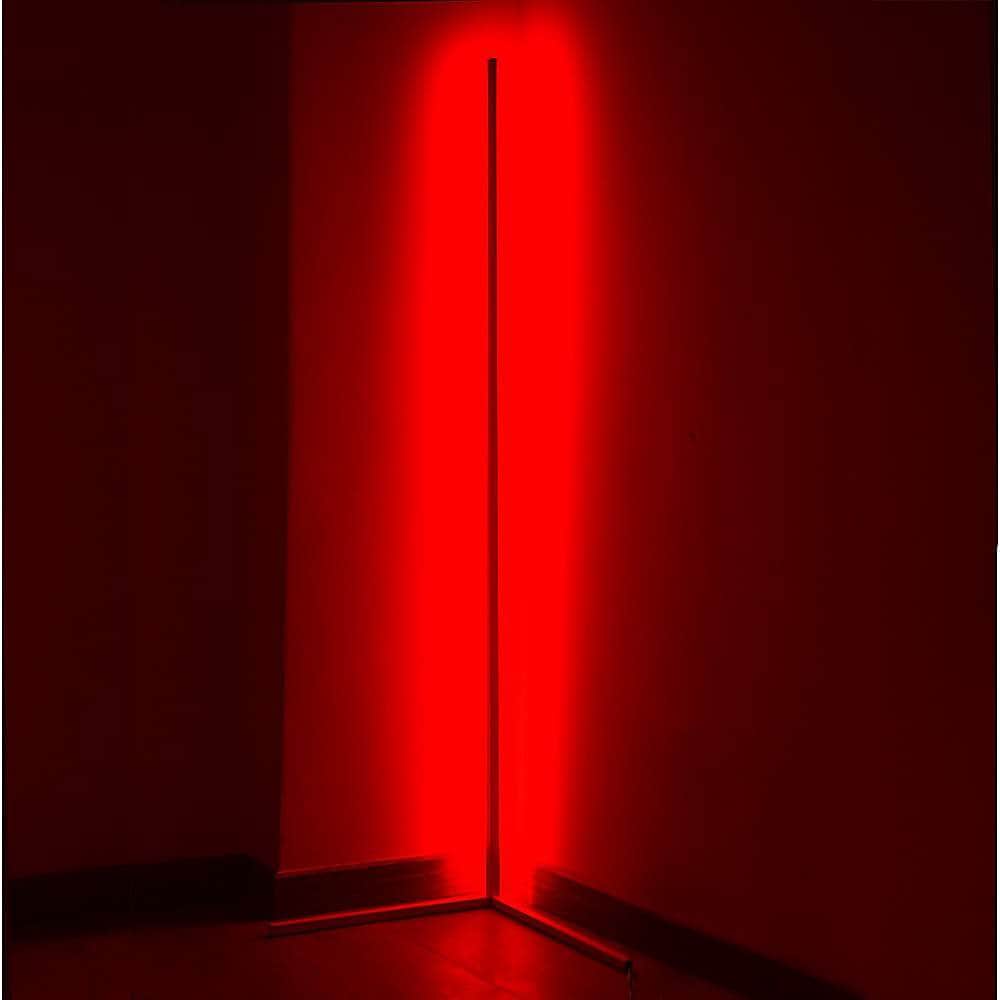 Modern - Colour Rgb - Minimalist Led Corner Floor Lamp - White - Mood Lighting