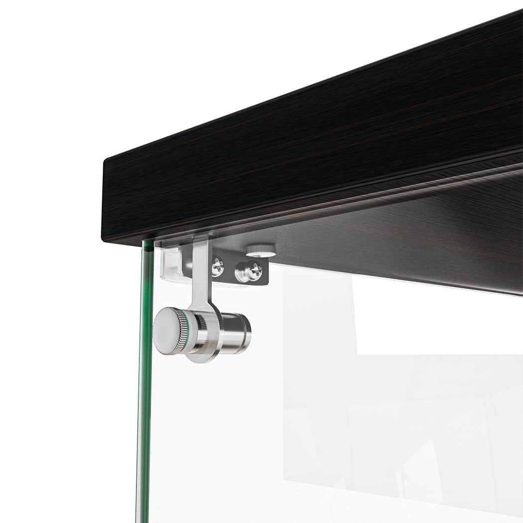 Modern Display Cabinet Collection Storage Tempered Glass 2 Tier With