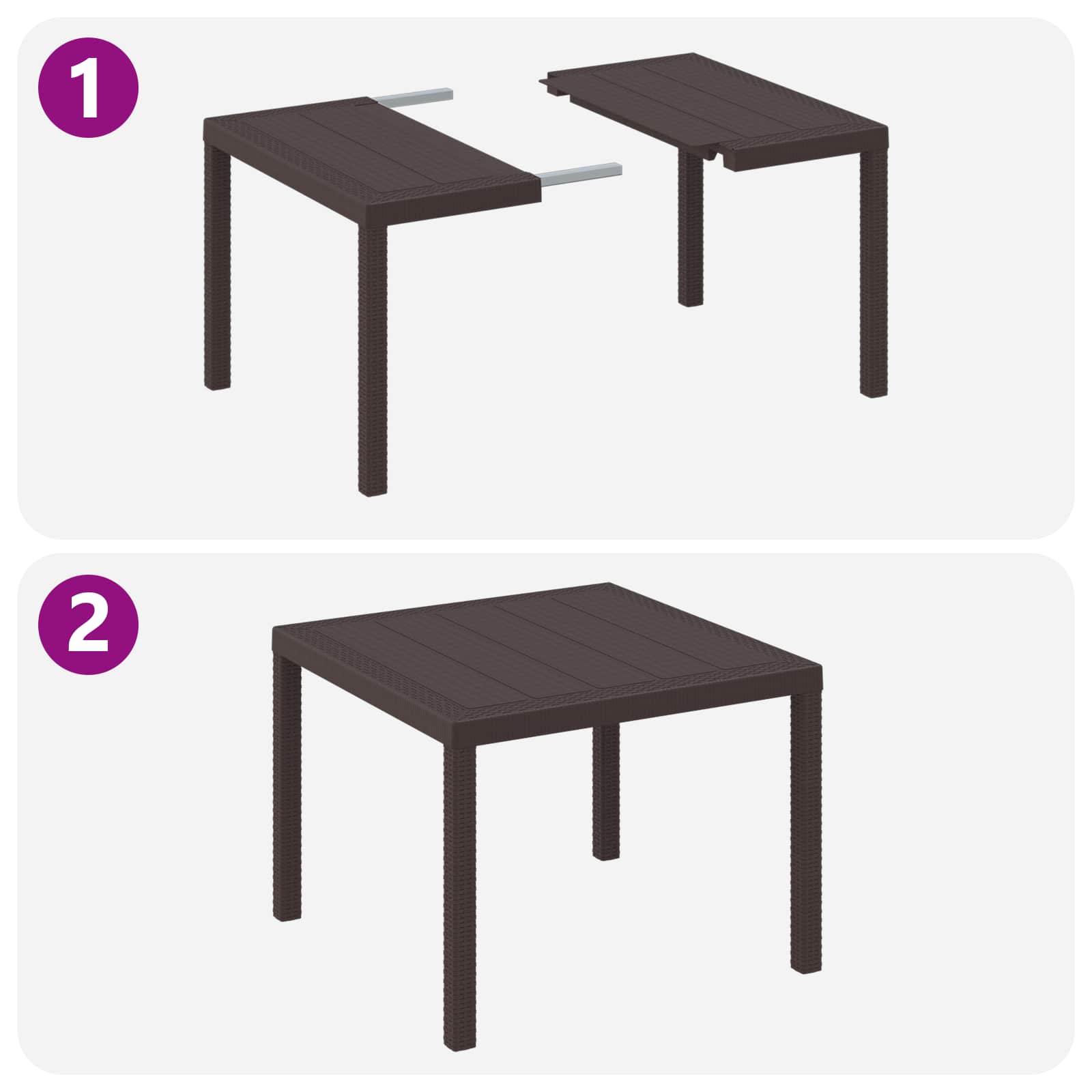 Modern Garden Dining Set 3 pcs Home Decor Accent Essentials