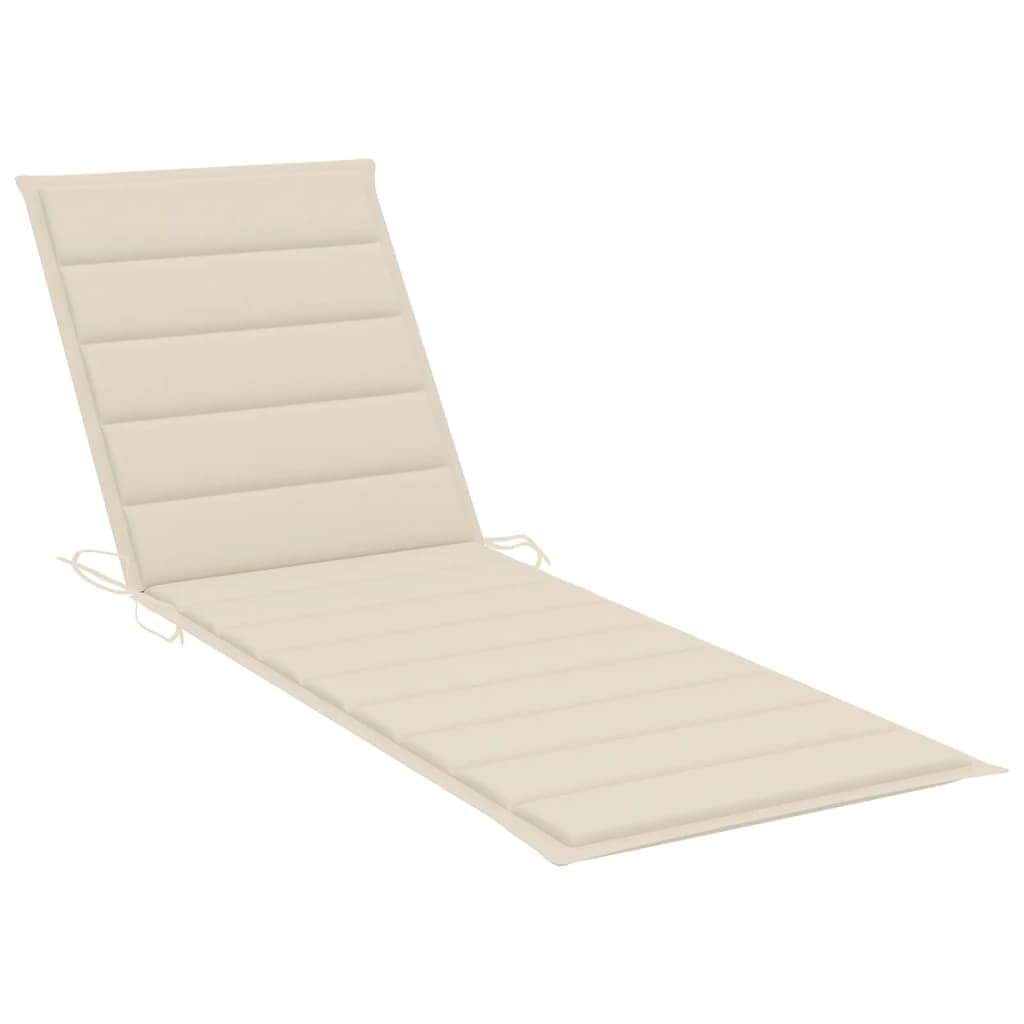 Modern Garden Sun Lounger with Cushion Indoor Outdoor Use Summer