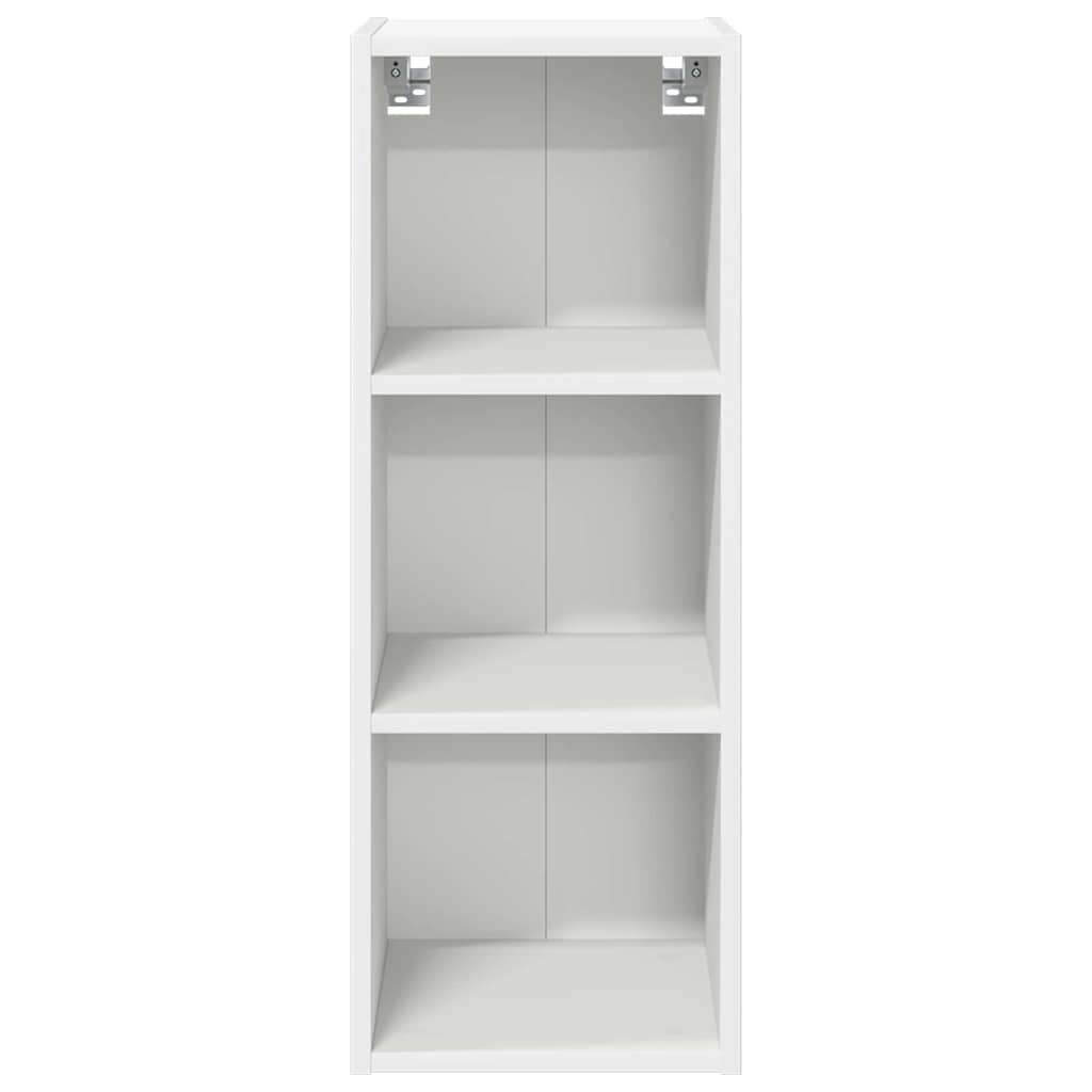 Wood finish - Modern Hanging Cabinet Riga White Engineered Wood - High Quality