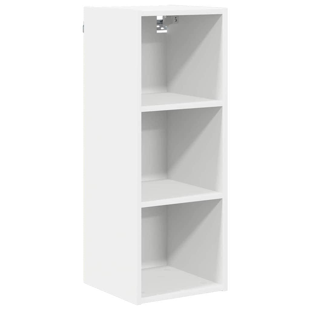 White colour - Modern Hanging Cabinet Riga White Engineered Wood - High Quality