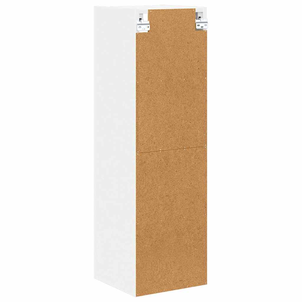 Modern Hanging Cabinet Riga White Engineered Wood - Soft Upholstery | White colour