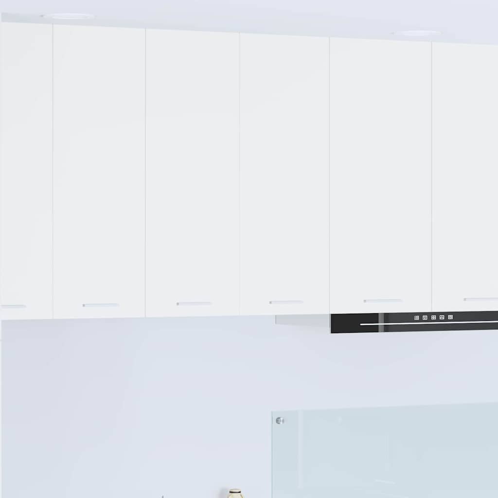 Modern Hanging Cabinet Riga White Engineered Wood - Sturdy Frame