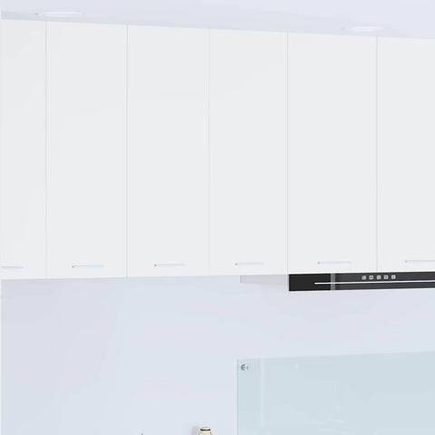 Modern Hanging Cabinet Riga White Engineered Wood - Sturdy Frame