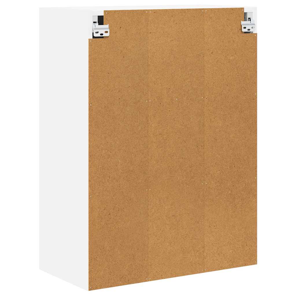 Modern Hanging Cabinet Riga White Engineered Wood - Sturdy Frame, 3vty
