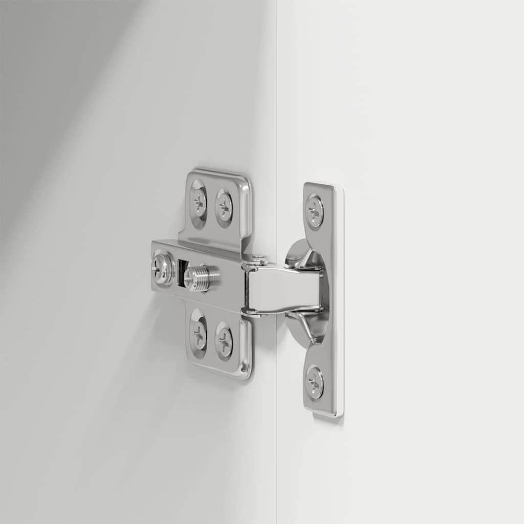 Modern Hanging Cabinet Riga White Engineered Wood - Sturdy Frame