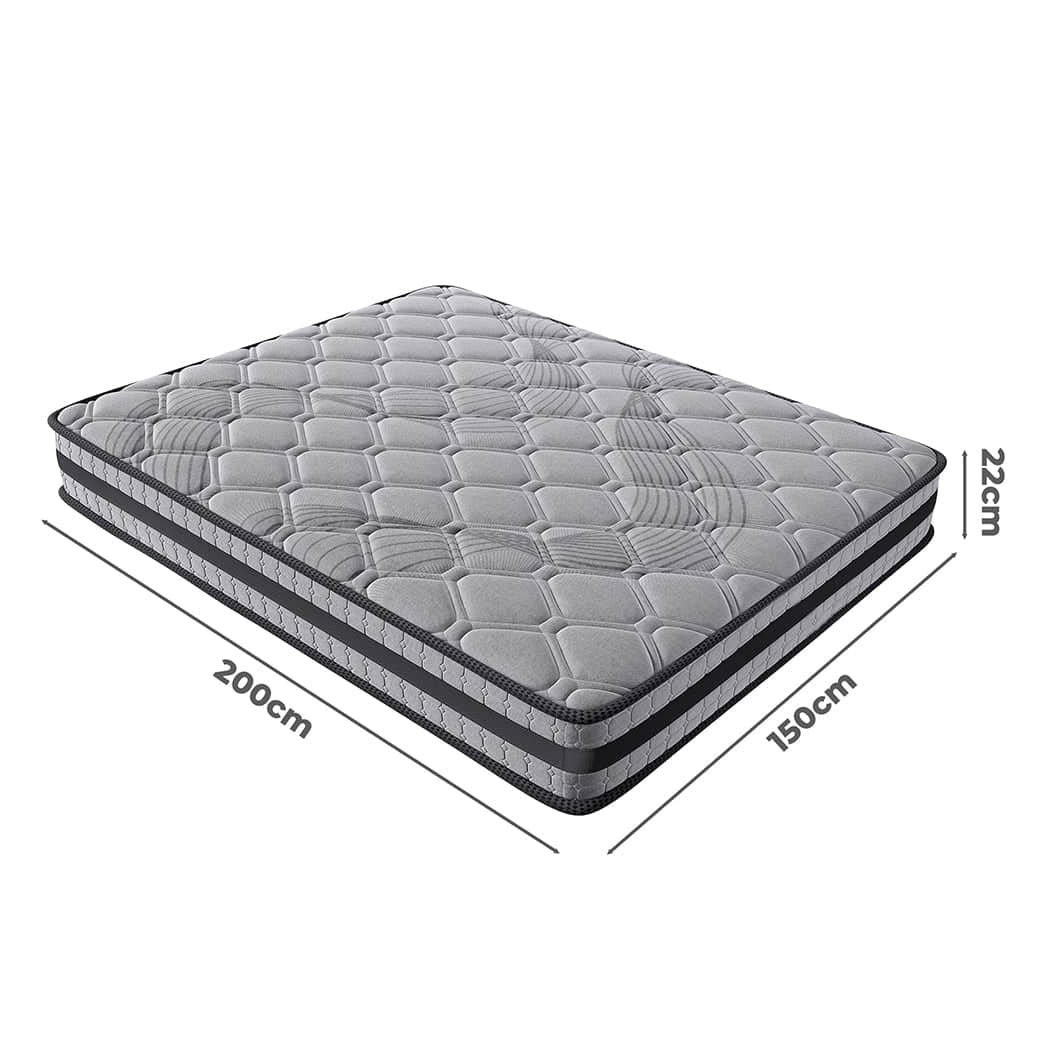 Modern King Spring Mattress Grey Medium Firm  Soft Cushion Classic